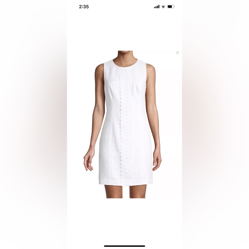 Lilly Pulitzer Mila Stretch Shift size 8 NWT resort white